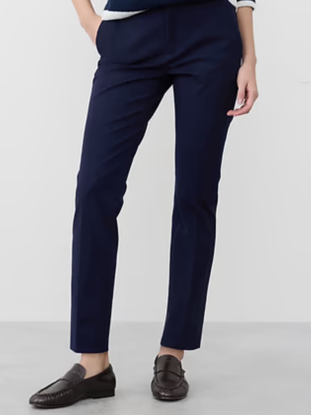 BANANA REPUBLIC Navy Slim Ankle Pants